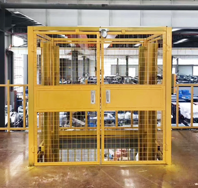 广丰智能导轨式升降机亮相